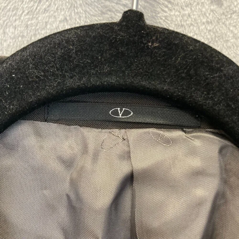 Valentino Wool Mohair‎ Blazer Mens Size 44 Sport Coat Brown Suit Jacket Formal